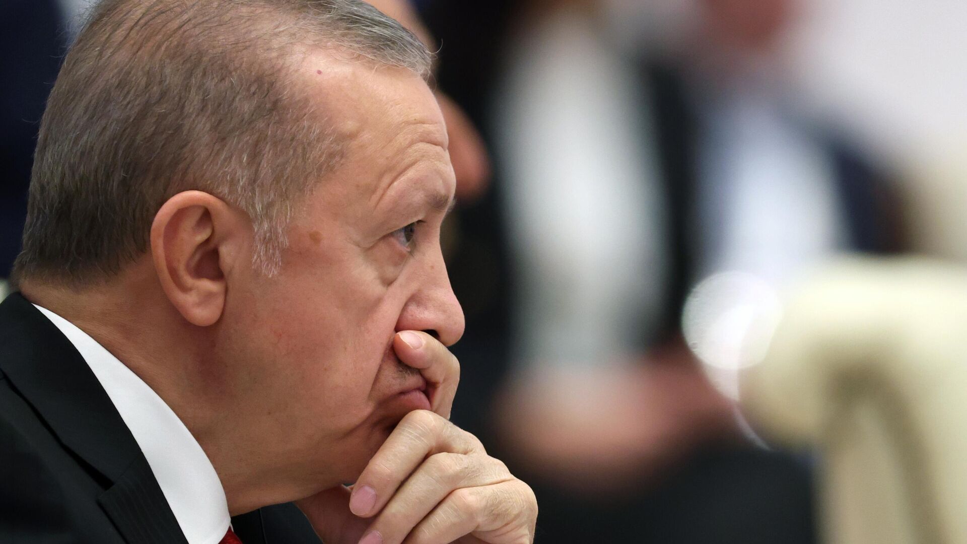 Президент Турции Реджеп Тайип Эрдоган на саммите ШОС (16 сентября 2022). Самарканд - Sputnik Армения, 1920, 28.04.2023