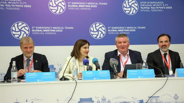 5-я глобальная встреча высокого уровня Медицинских бригад быстрого реагирования (5 октября 2022). Еревaн - Sputnik Армения