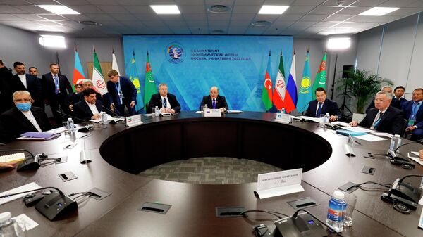 Премьер-министр РФ М. Мишустин принял участие в работе второго Каспийского экономического форума - Sputnik Армения