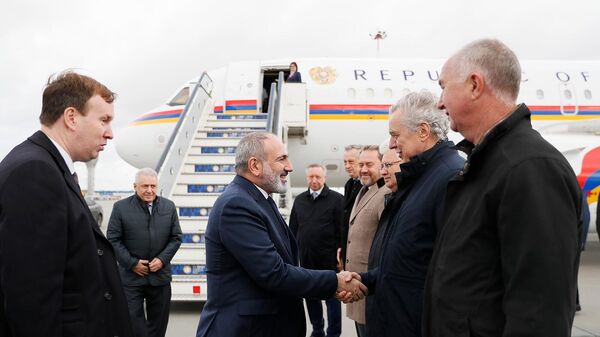 Премьер-министр Никол Пашинян прибыл в Санкт-Петербург с рабочим визитом (7 октября 2022). Санкт-Петербург - Sputnik Армения
