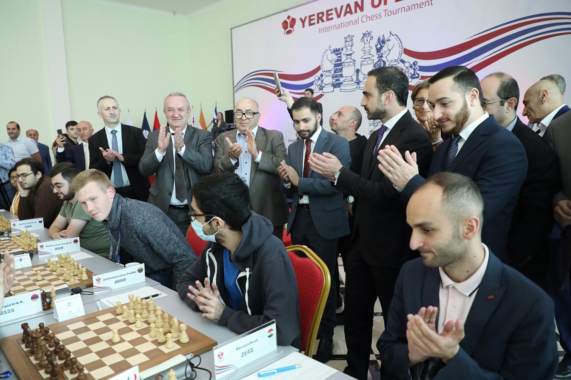 Открытие шахматного турнира Yerevan Open (10 октября 2022). Еревaн - Sputnik Արմենիա, 1920, 10.10.2022