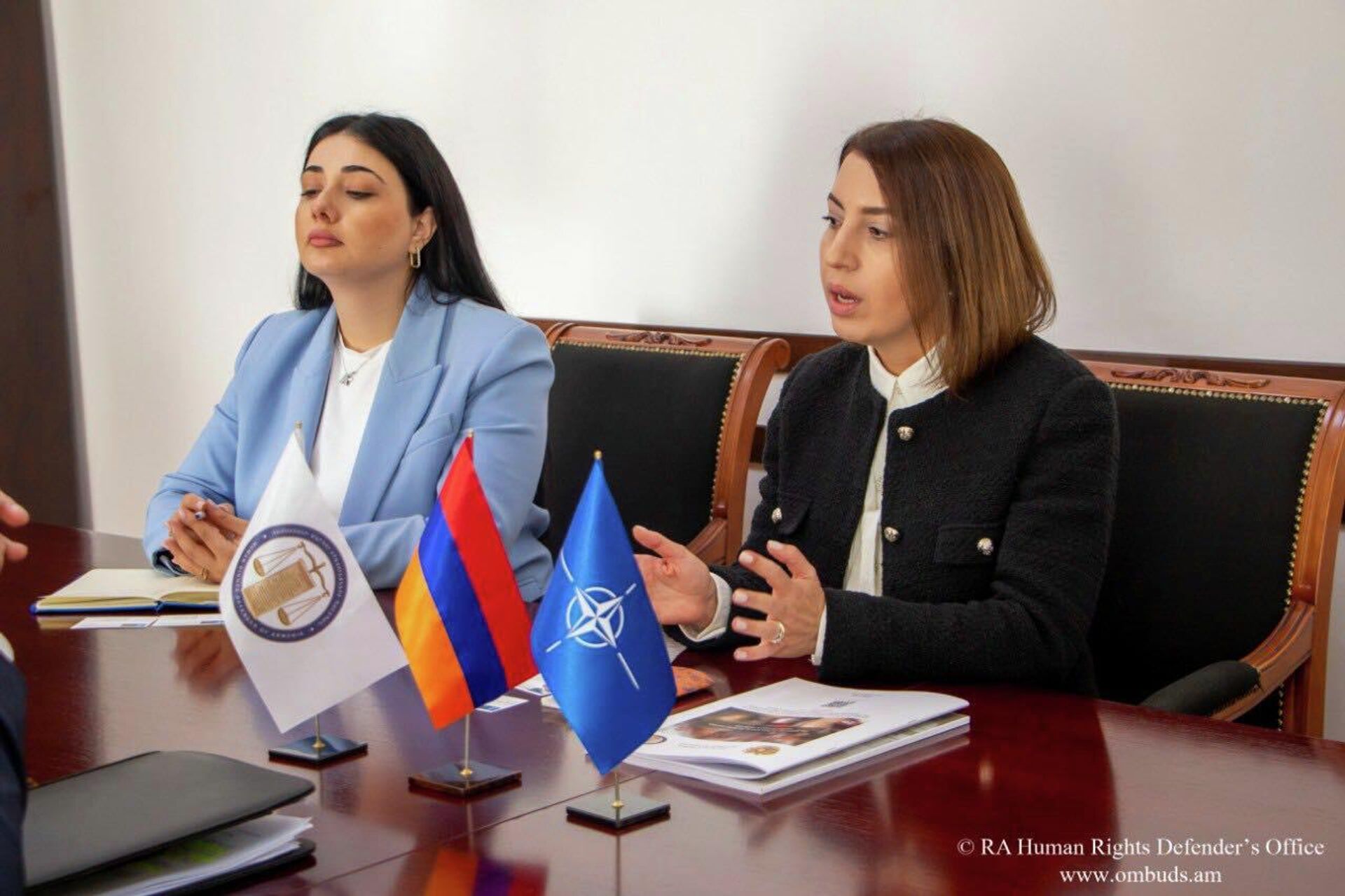 Омбудсмен Кристине Григорян приняла главу офиса связи НАТО в Грузии Александра Винникова (13 октября 2022). Еревaн Омбудсмен Кристине Григорян приняла главу офиса связи НАТО в Грузии Александра Винникова (13 октября 2022). Еревaн - Sputnik Արմենիա, 1920, 13.10.2022