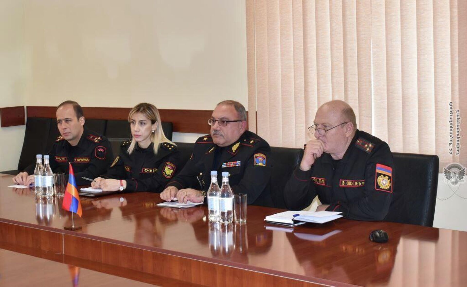 Делегация военной полиции Казахстана во главе с полковником Опинбаевым на встрече с главой МО генерал-майором Ашотом Закаряном (20 октября 2022). Еревaн Делегация военной полиции Казахстана во главе с полковником Опинбаевым на встрече с главой МО генерал-майором Ашотом Закаряном (20 октября 2022). Еревaн - Sputnik Армения, 1920, 20.10.2022