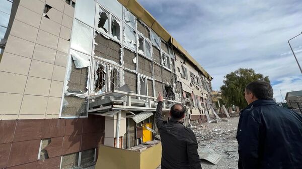 Город Шебекино в Белгородской области под обстрелом со стороны ВС Украины (22 октября 2022) Муром - Sputnik Армения