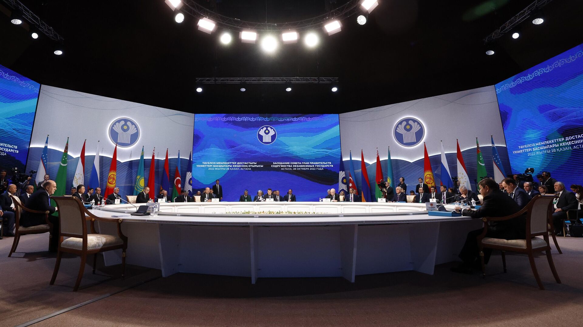 Заседание Совета глав правительств СНГ в широком составе (28 октября 2022). Астана - Sputnik Армения, 1920, 28.10.2022