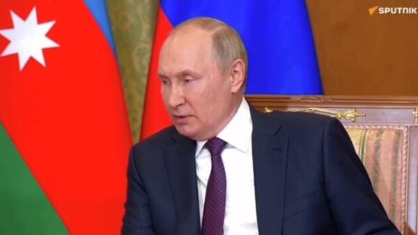 Путин на встрече с Алиевым заявил, что целью трехстороннего саммита в Сочи является выполнение всех договоренностей  - Sputnik Армения