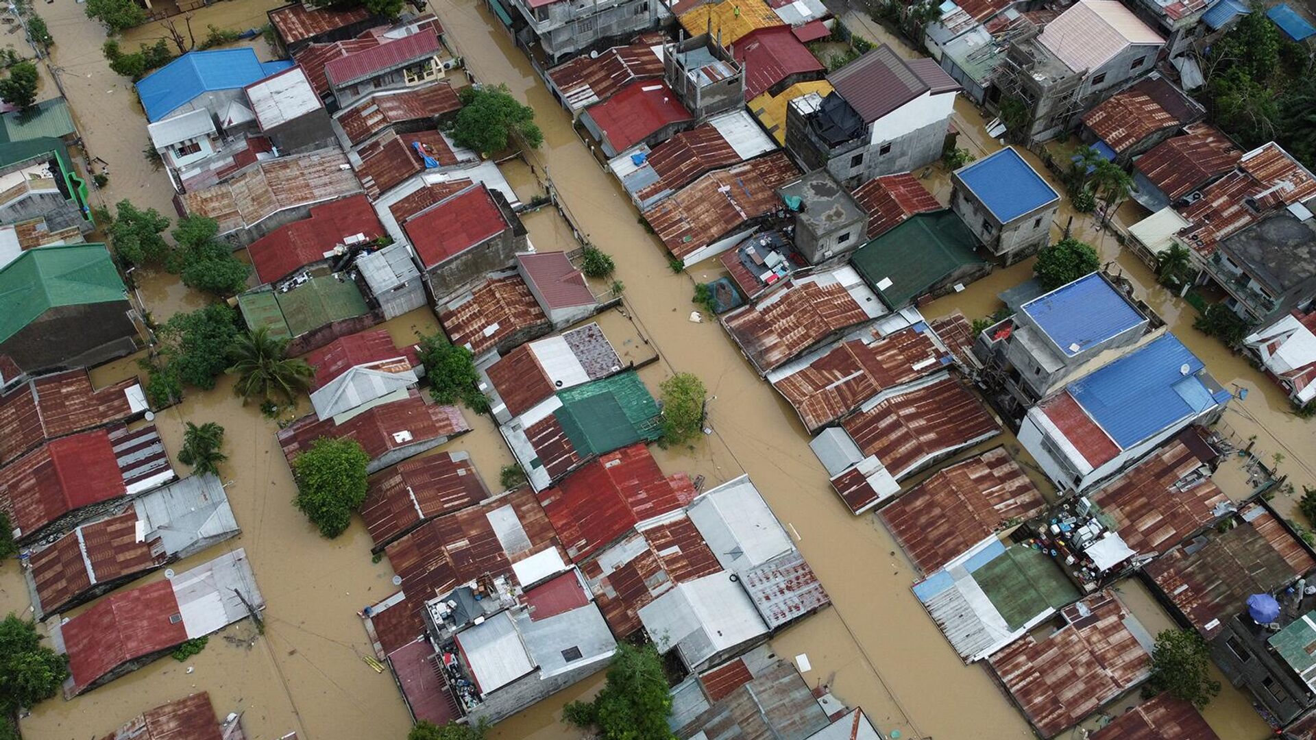 Затопленные дома на Капитолийских холмах в Алибагу, город Илаган, провинция Исабела (31 октября 2022). Филиппины - Sputnik Արմենիա, 1920, 02.11.2022