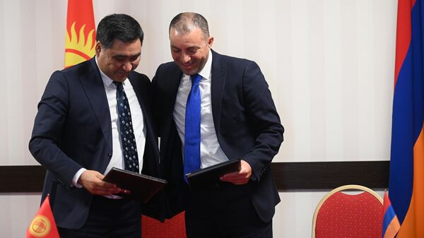 Հայաստանի և Ղրղզստանի էկոնոմիկայի նախարարները - Sputnik Արմենիա