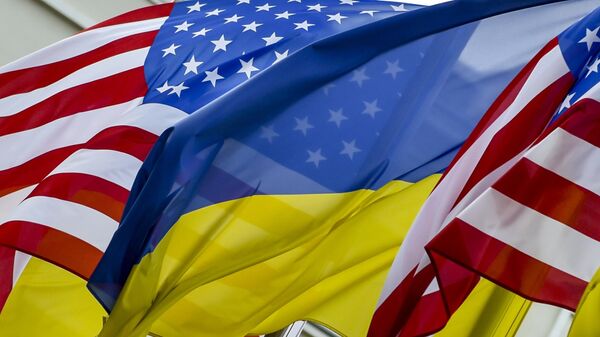 Флаги США и Украины. - Sputnik Армения