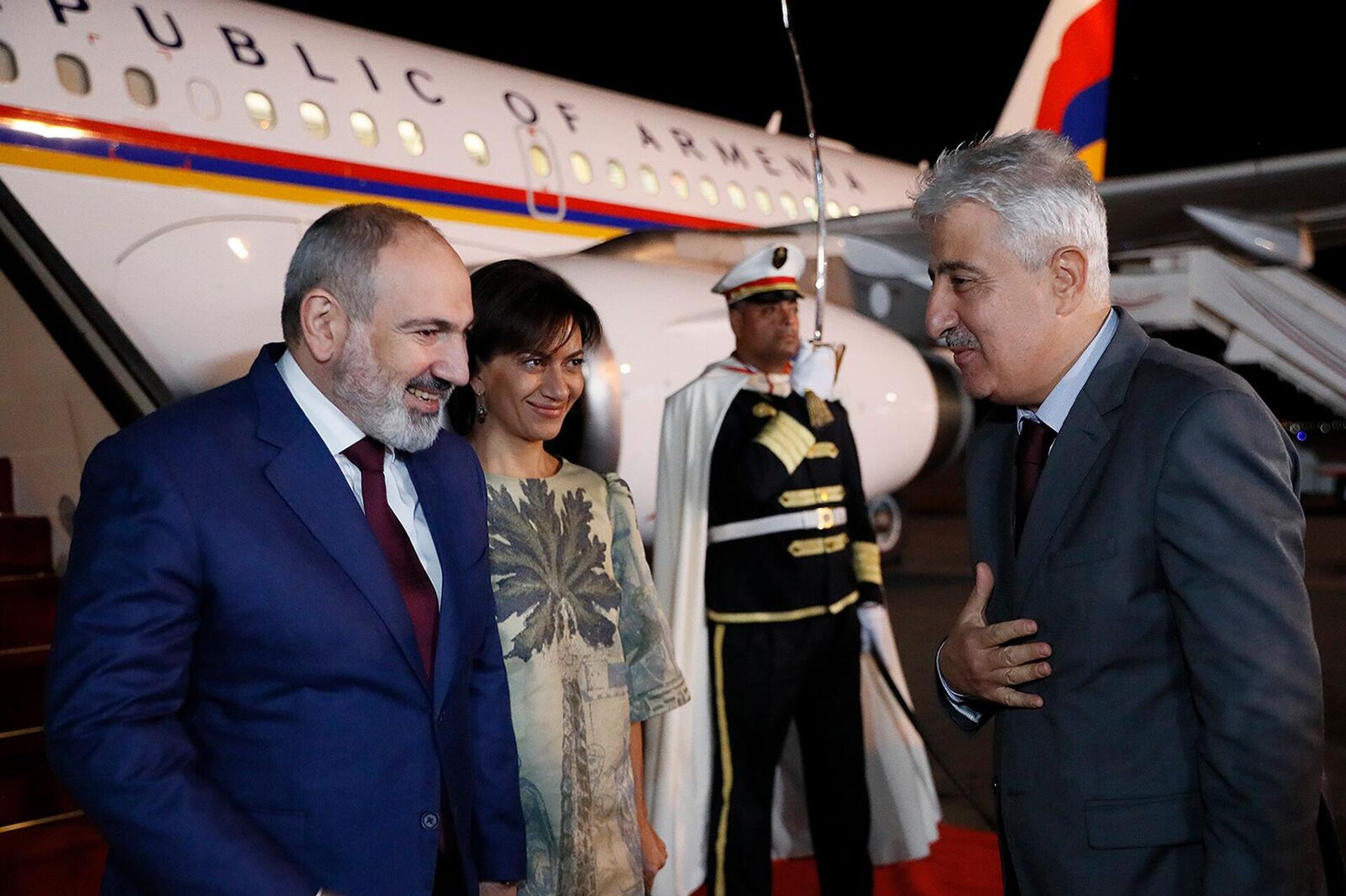 Премьер-министр Никол Пашинян с супругой Анной Акопян прибыл с рабочим визитом в Тунис (19 ноября 2022). Тунис - Sputnik Արմենիա, 1920, 19.11.2022