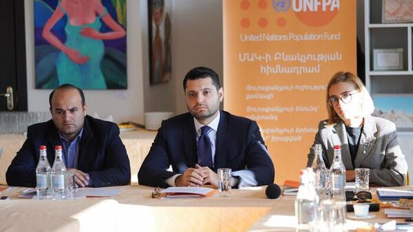 Под председательством вице-премьера Амбарцума Матевосяна состоялось очередное заседание Совета по улучшению демографической ситуации (19 ноября 2022). Еревaн - Sputnik Армения