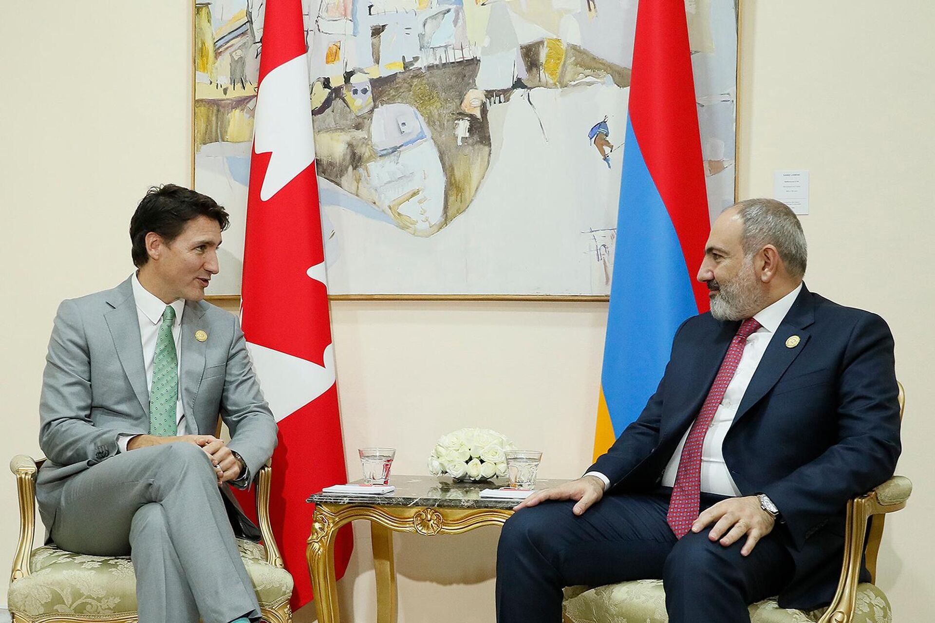 Премьер-министр Никол Пашинян встретился с премьером Канады Джастином Трюдо на 18-м саммите Международной организации Франкофонии (19 ноября 2022). Джерба - Sputnik Արմենիա, 1920, 19.11.2022
