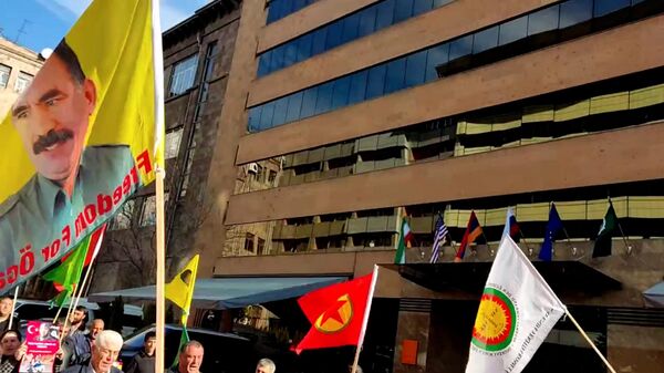 Курдская община Армении организовала акцию протеста против политики Турции - Sputnik Армения
