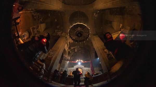 Սուրբծննդյան ճրագալույցի պատարագ Մուղնու սուրբ Գևորգ եկեղեցում - Sputnik Արմենիա