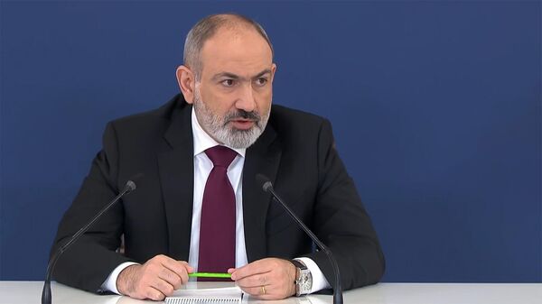 Пресс-конференция премьер-министра Никола Пашиняна (10 января 2023). Еревaн - Sputnik Армения