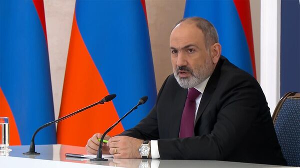 Пресс-конференция премьер-министра Никола Пашиняна (10 января 2023). Еревaн - Sputnik Армения