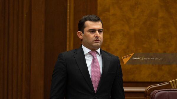 Акоп Аршакян на первом заседании пятой сессии НС (16 января 2023). Еревaн - Sputnik Армения