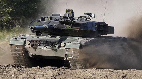 Танк Leopard 2 на демонстрационном мероприятии, Германия - Sputnik Армения