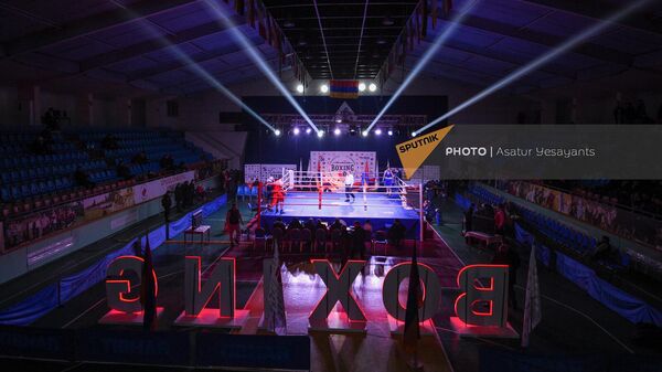 Чемпионат Армении по боксу среди мужчин (31 января 2023). Еревaн - Sputnik Армения