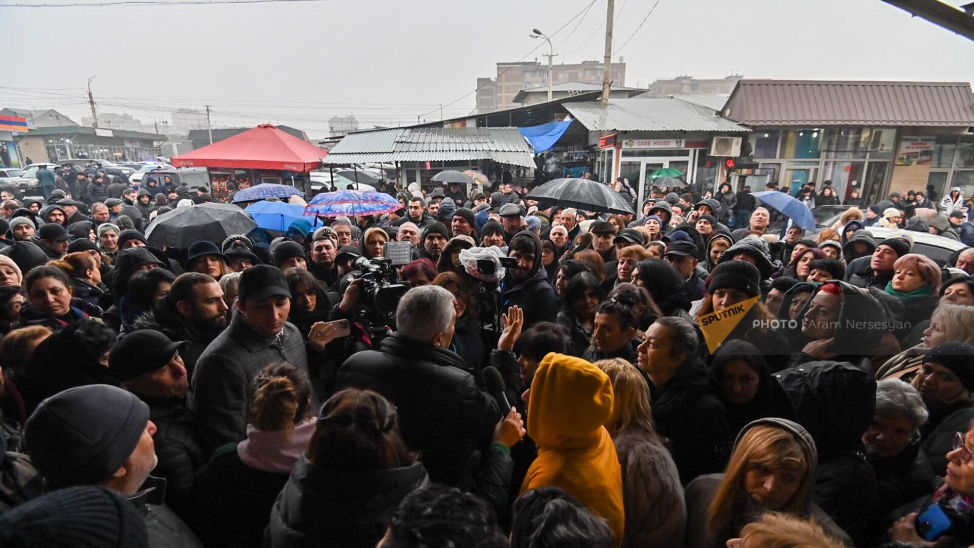 Акция протеста сотрудников ярмарки Малатия (1 февраля 2023). Еревaн - Sputnik Армения, 1920, 01.02.2023