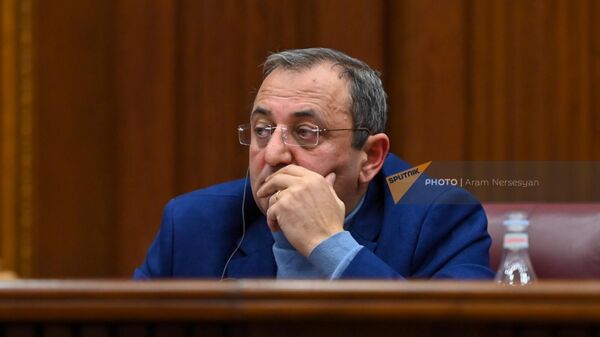 Парламентские слушания по представленному фракцией Армения проекту заявления НС “О закрытии Азербайджаном Лачинского коридора” (3 февраля 2023). Еревaн - Sputnik Армения