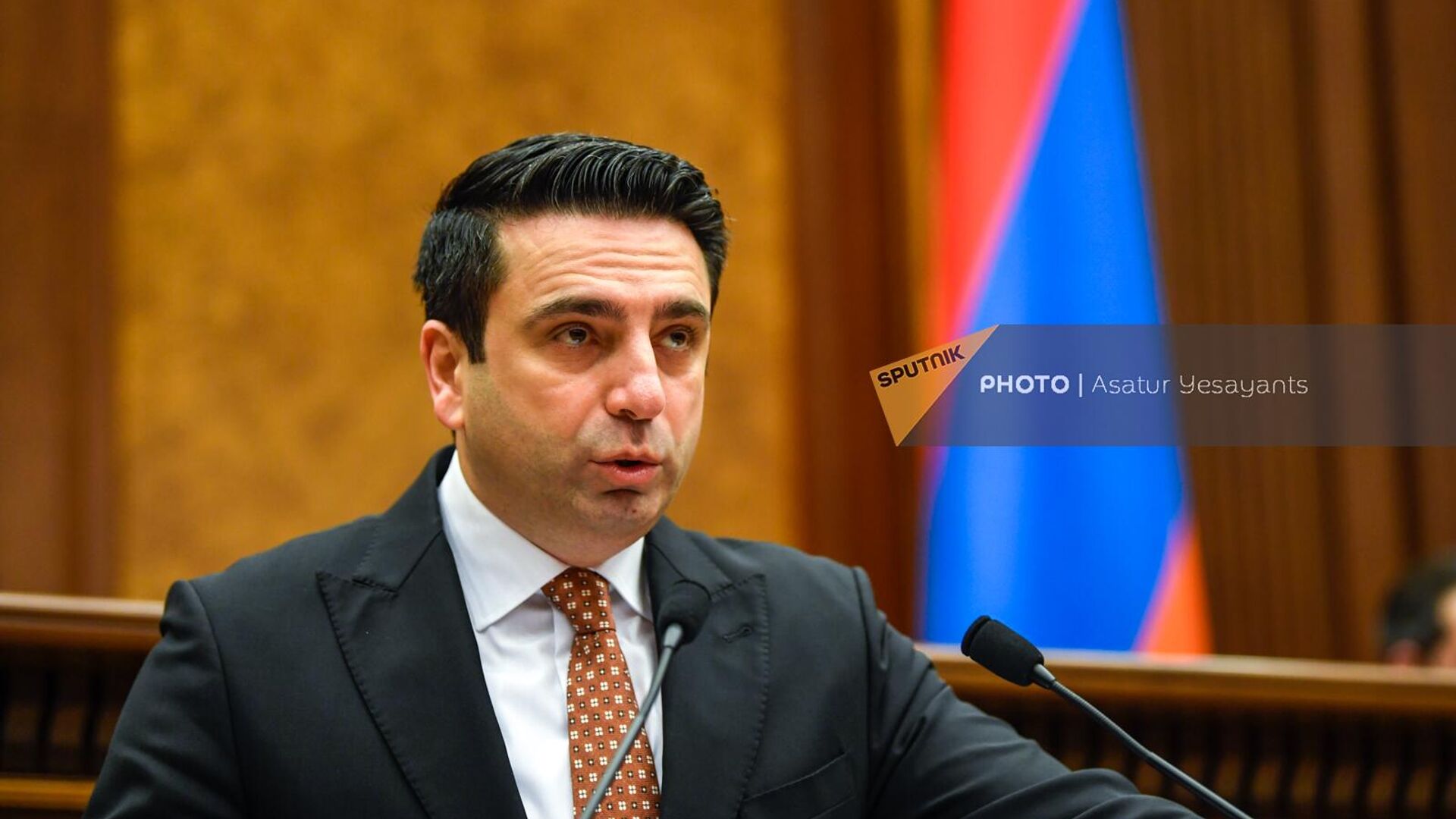 Председатель НС Ален Симонян на очередном заседании НС Армении (7 февраля 2023). Ереван - Sputnik Армения, 1920, 14.04.2023