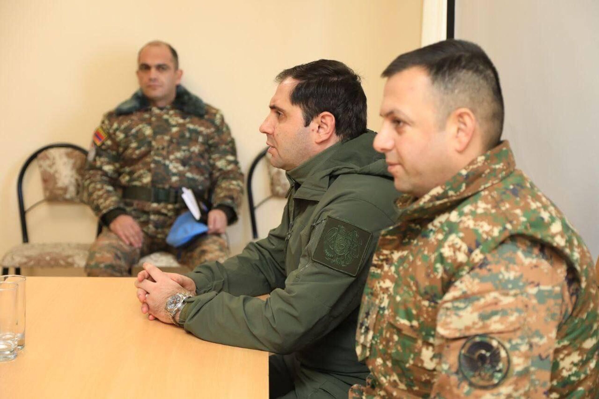 Министр обороны Сурен Папикян посетил учебный центр Зар миротворческой бригады Министерства обороны (11 февраля 2023) - Sputnik Արմենիա, 1920, 11.02.2023