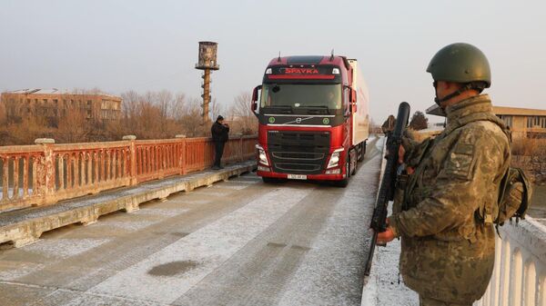 Гуманитарная помощь из Армении в Турцию через закрытую границу  - Sputnik Армения