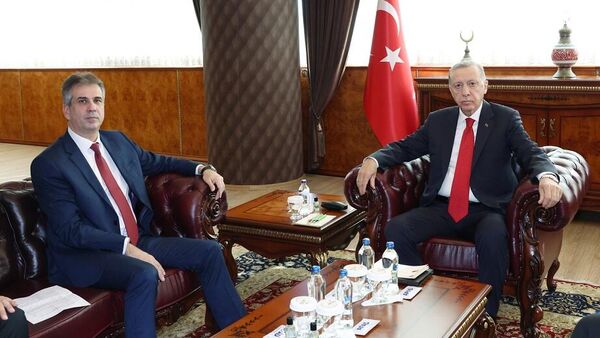 Թուրքիայի նախագահը բանակցել է Իսրայելի արտգործնախարարի հետ - Sputnik Արմենիա