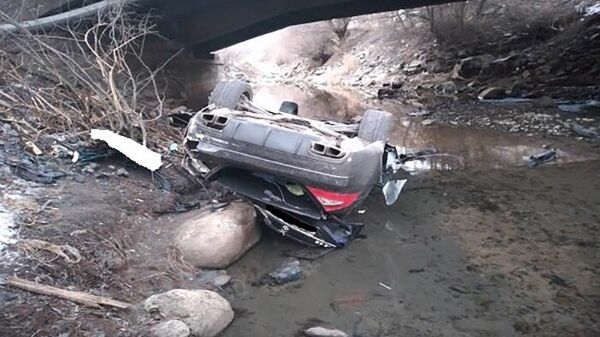 Дорожно-транспортное происшествие у реки Гехи (17 февраля 2023). Сюник - Sputnik Армения