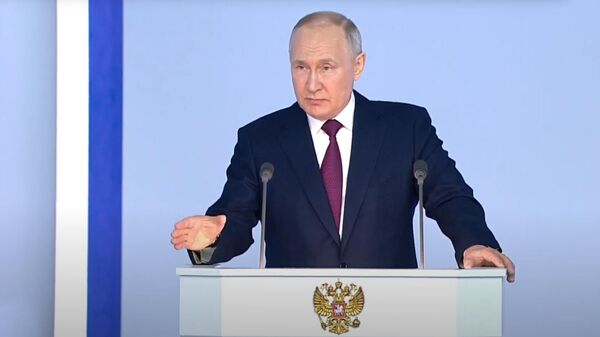 Послание Владимира Путина Федеральному Собранию (21 февраля 2023). Москва - Sputnik Армения