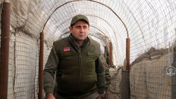 Министр обороны Сурен Папикян посетил юго-западную границу Республики (28 февраля 2023). Армения - Sputnik Армения