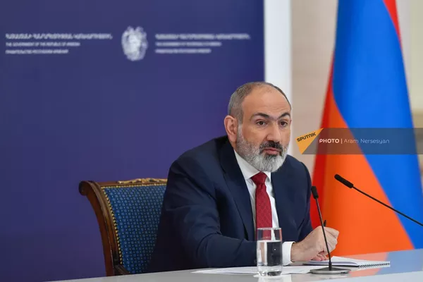 Премьер-министр Никол Пашинян проводит пресс-конференцию Премьер-министр Никол Пашинян проводит пресс-конференцию - Sputnik Армения