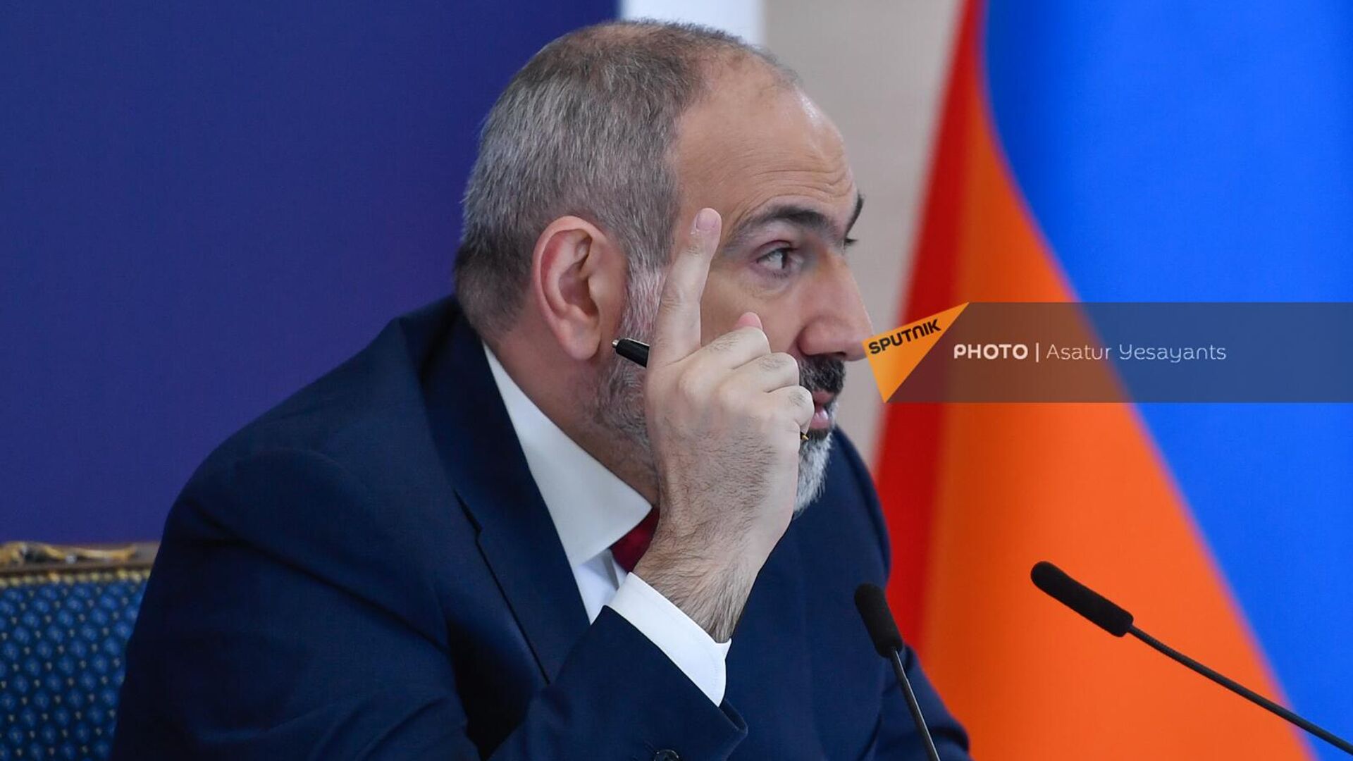 Премьер-министр Никол Пашинян проводит пресс-конференцию (14 марта 2023). Еревaн - Sputnik Армения, 1920, 14.03.2023