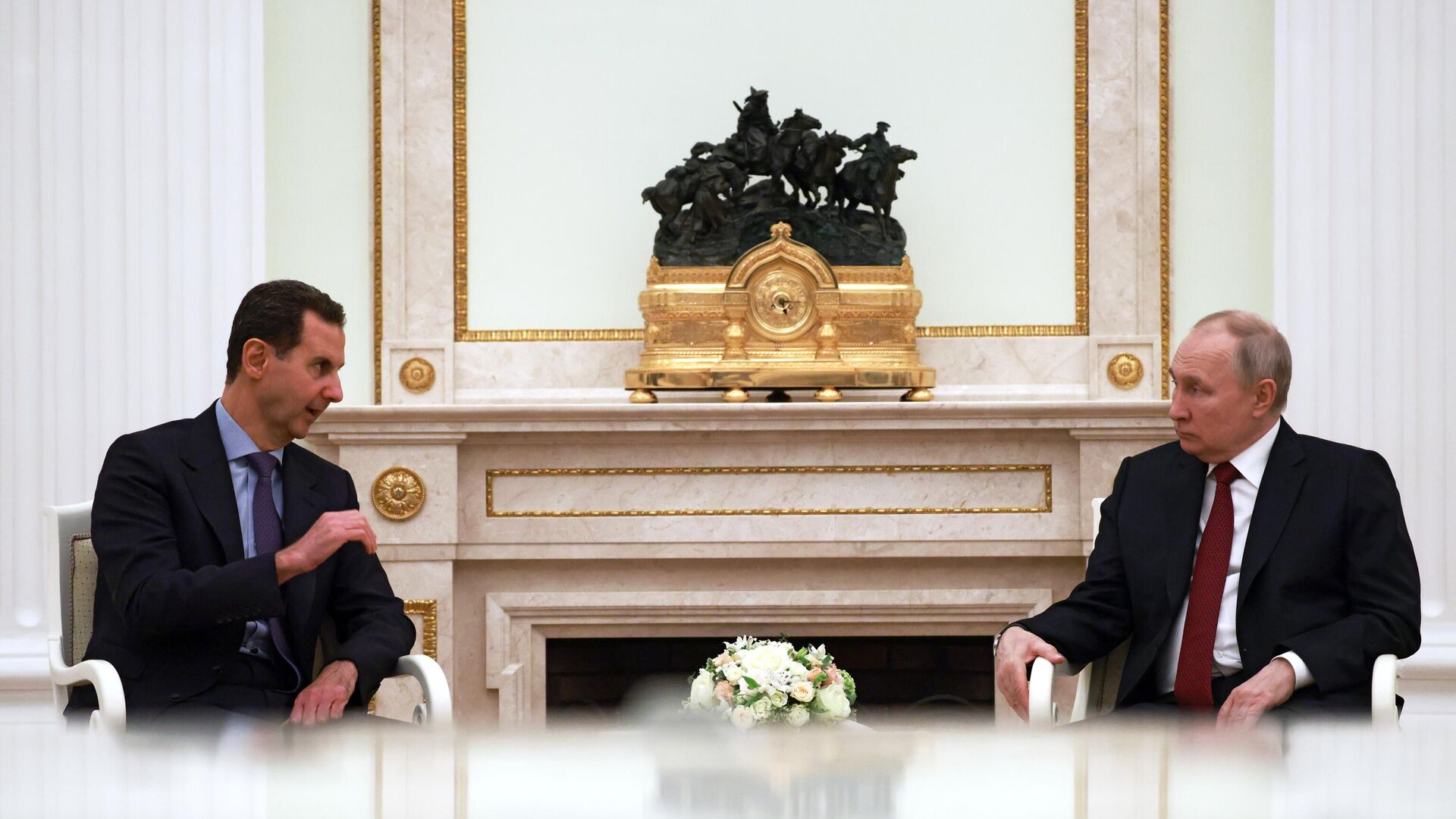 Переговоры президента РФ В. Путина с президентом Сирии Б. Асадом - Sputnik Армения, 1920, 15.03.2023