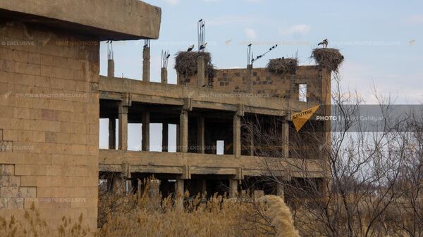 Հայ–թուքական սահմանին` Մարգարայում, կամրջի մոտի շենքը - Sputnik Արմենիա