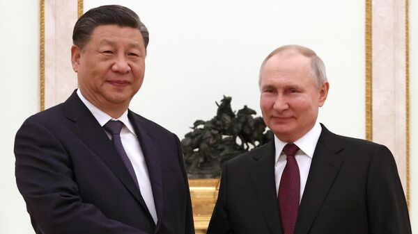 Встреча президента РФ В. Путина с председателем КНР Си Цзиньпином - Sputnik Армения