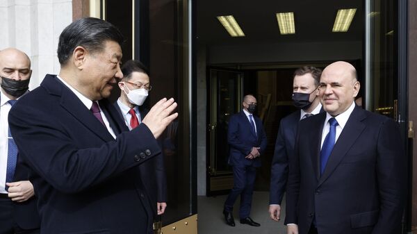 Встреча премьер-министра РФ М. Мишустина с председателем КНР Си Цзиньпином - Sputnik Армения