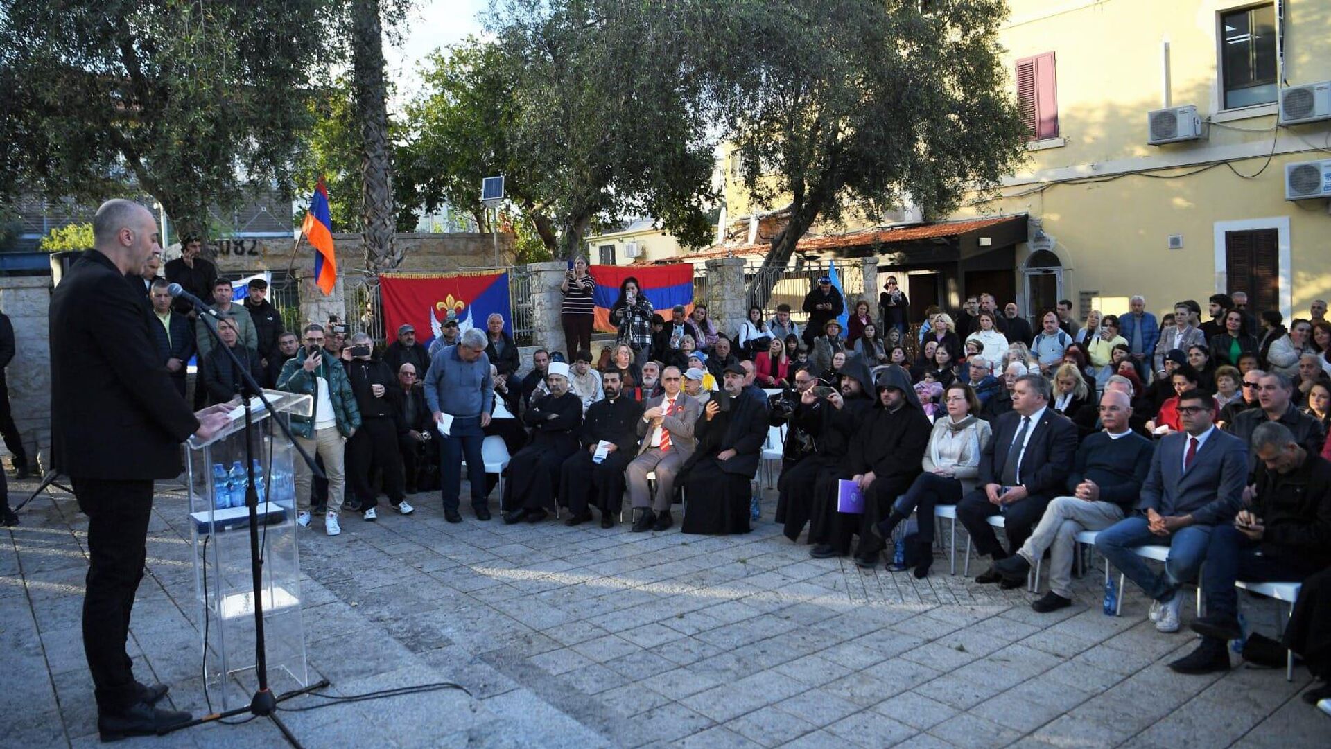 Церемония открылся сквера, посвященная Геноциду Армян (20 марта 2023). Хайфа - Sputnik Армения, 1920, 21.03.2023