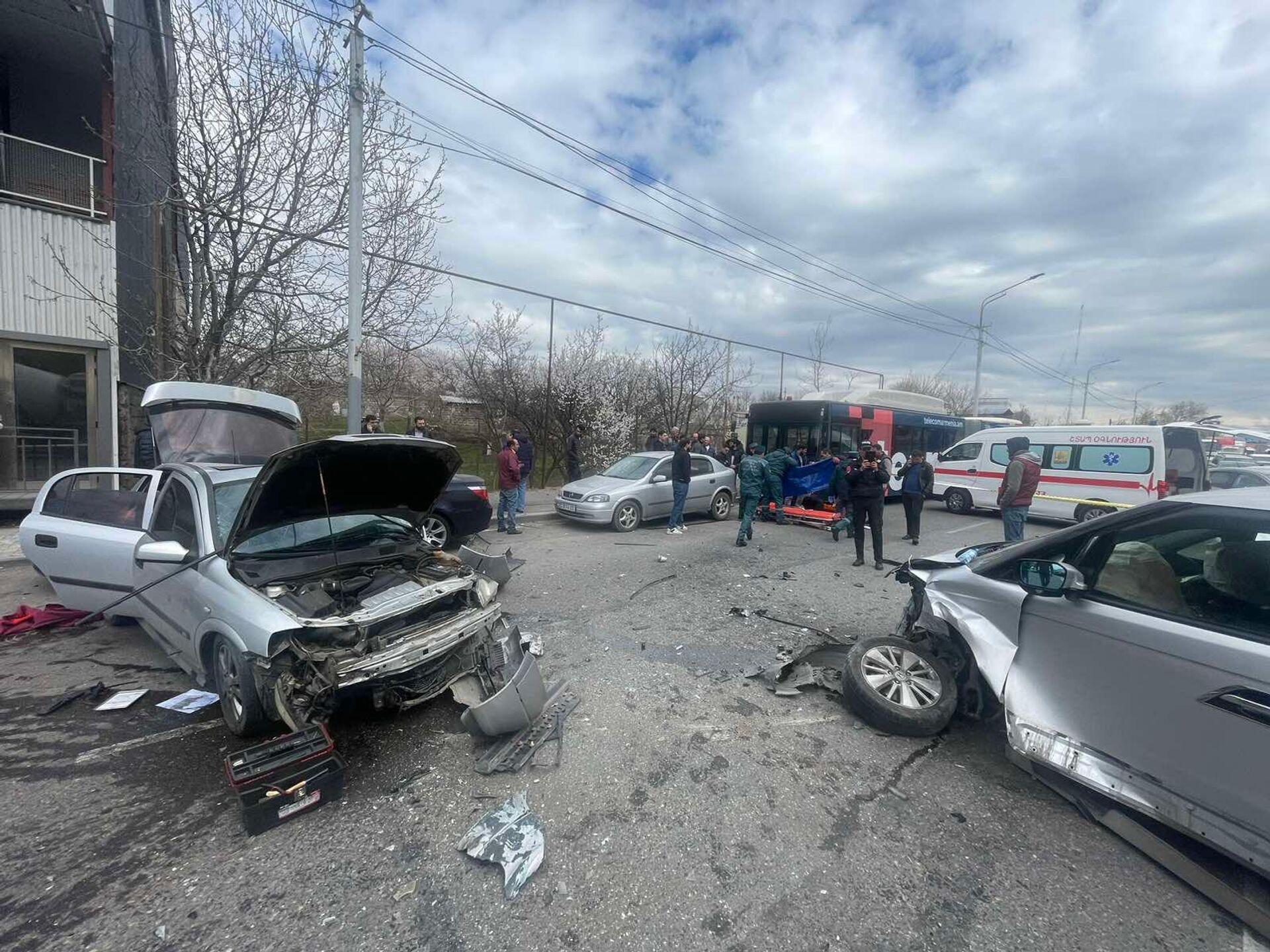 Дорожно-транспортное происшествие на Тбилисском шоссе (31 марта 2023). Еревaн - Sputnik Արմենիա, 1920, 31.03.2023