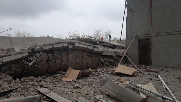 Поврежденный вследствие демонтажа бункеров Ереванской мельницы участок ереванского метро - Sputnik Արմենիա