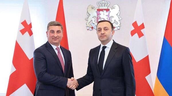 Գնել Սանոսյանն ու Իրակլի Ղարիբաշվիլին - Sputnik Արմենիա