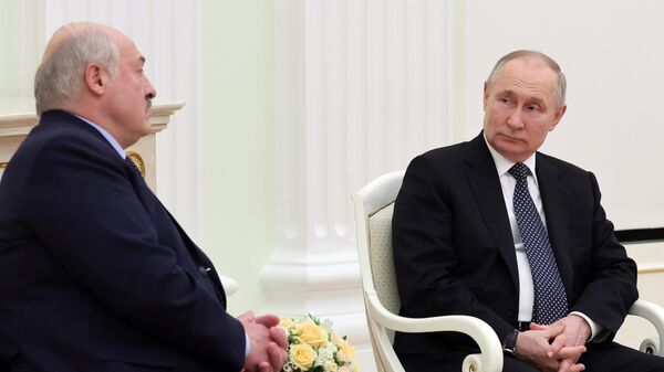Президент РФ В. Путин встретился с президентом Беларуси А. Лукашенко - Sputnik Армения