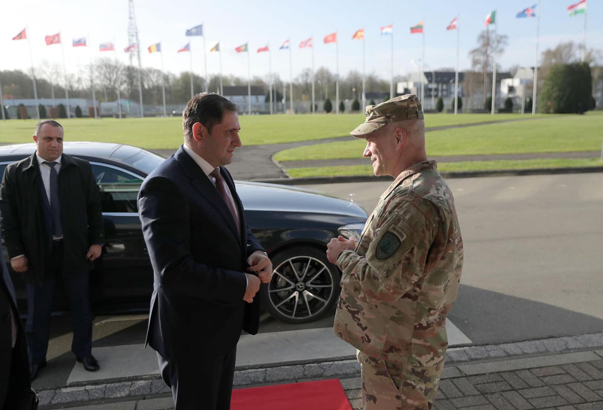 Министр обороны РА Сурен Папикян посетил верховное командование союзнических сил НАТО в Европе (11 апреля 2023). Брюссель - Sputnik Արմենիա, 1920, 11.04.2023