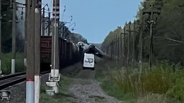 ՌԴ Բրյանսկի մարզում բեռնատար գնացքի լոկոմոտիվն ու վագոնները դուրս են եկել ռելսերից - Sputnik Արմենիա