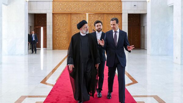 Встреча президентов Сирии и Ирана Башара Асада и Ибрагима Раиси (3 мая 2023). Дамаск - Sputnik Армения