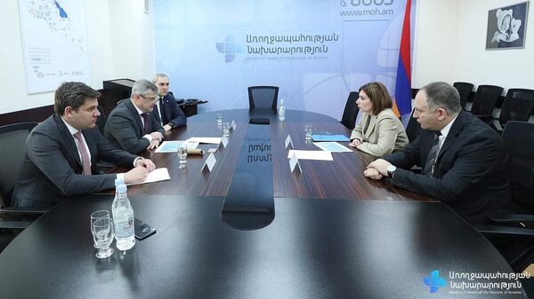 Անահիտ Ավանեսյանի ու «Ռուսատոմ առողջություն» ԲԲԸ գլխավոր տնօրենի հանդիպումը - Sputnik Արմենիա