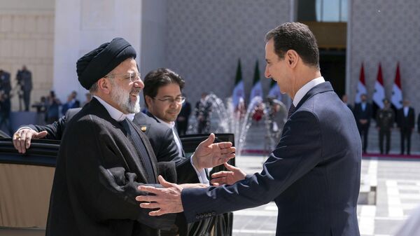 Президент Сирии Башар Асад встречает президента Ирана Эбрагима Раиси в Дамаске - Sputnik Армения