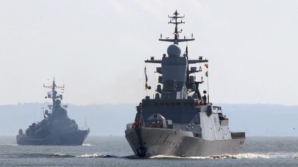 Выход кораблей Балтийского флота в море в рамках учений Запад-2017 - Sputnik Армения