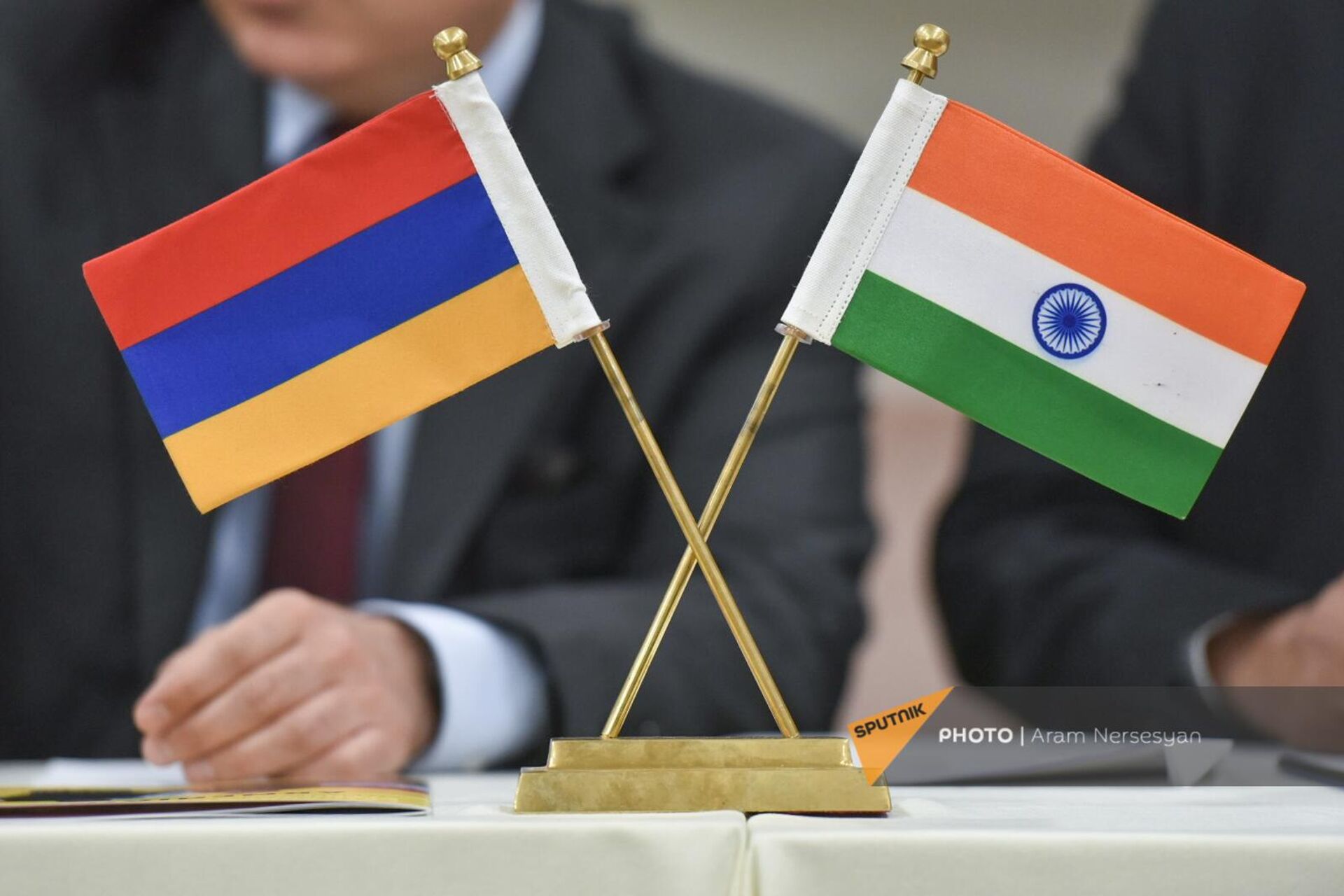 Флажки Армении и Индии - Sputnik Արմենիա, 1920, 08.05.2023